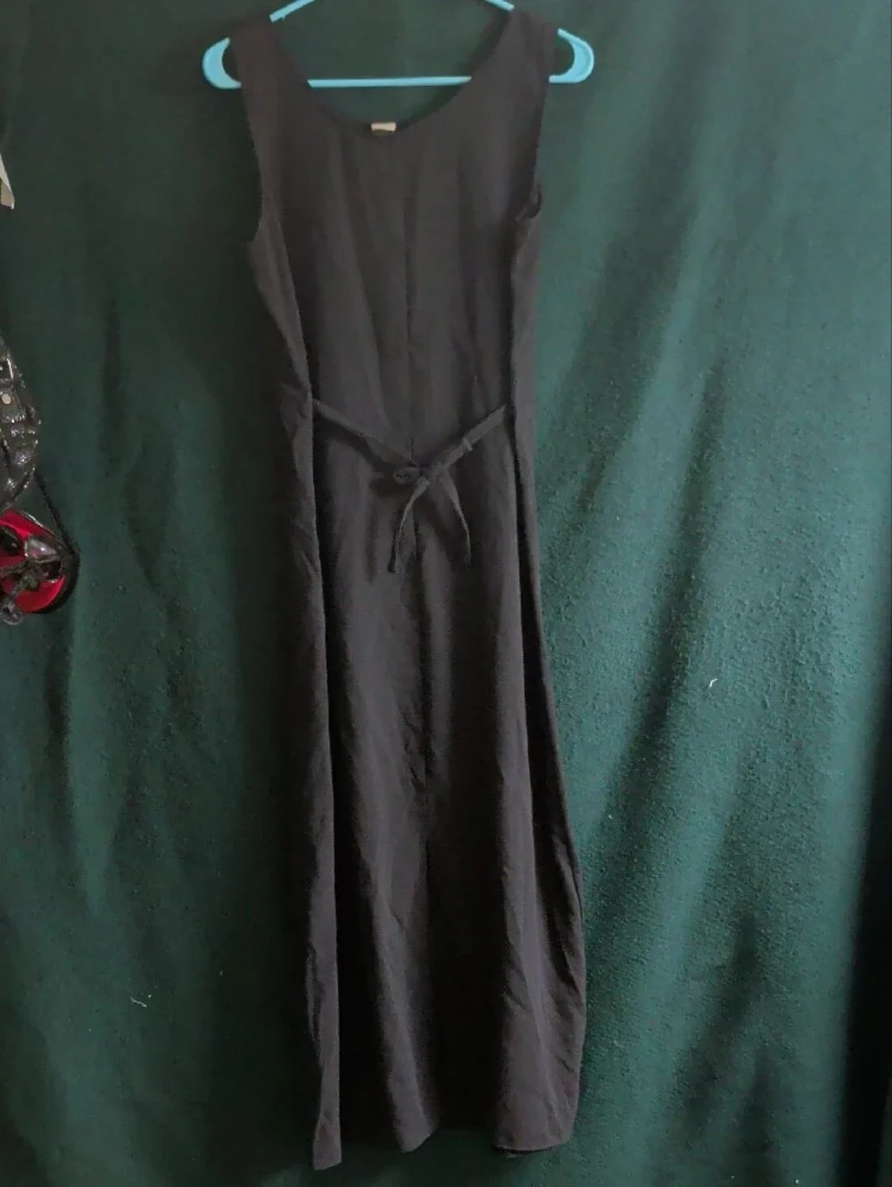 The Attico Black Maxi Skirted Slip Dress